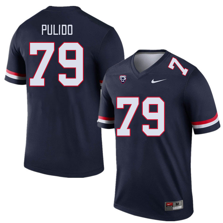 Men #79 Raymond Pulido Arizona Wildcats College Football Jerseys Stitched Sale-Navy - Click Image to Close